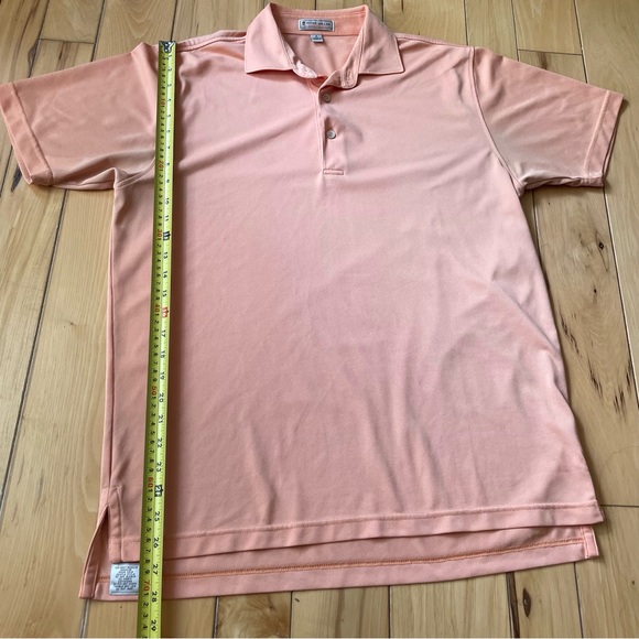 Peter Millar Summer Comfort Men’s Golf Polo | Orange - Picture 7 of 10